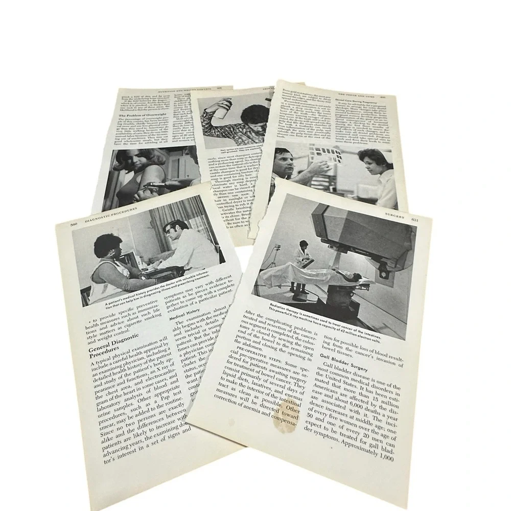 Authentic Vintage Paper Ephemera Book Page Lot